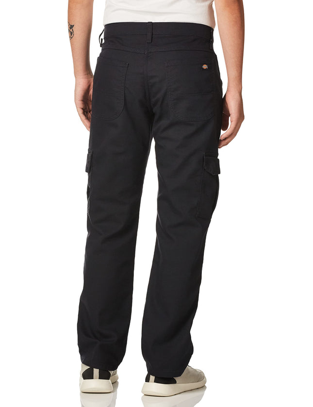 Dickies Men's Tough Max Duck Cargo Pant Work Utility, Stonewashed Black, 42W x 30L