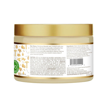 African Pride Moisture Miracle Aloe & Coconut Water, Detangle & Condition Pre- Shampoo 12 oz
