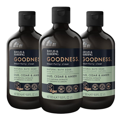Baylis & Harding Goodness Natural Bath Soak 500ml 3 pack
