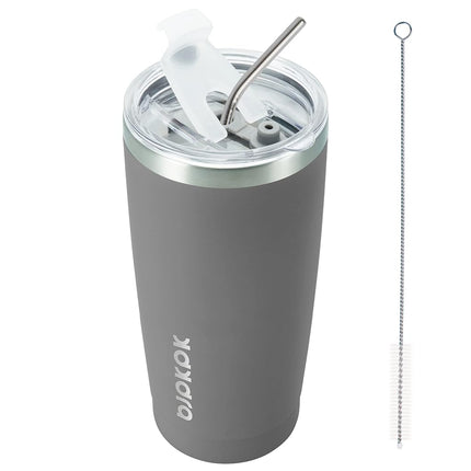 BJPKPK 20 oz Insulated Tumbler with Lid and Straw 