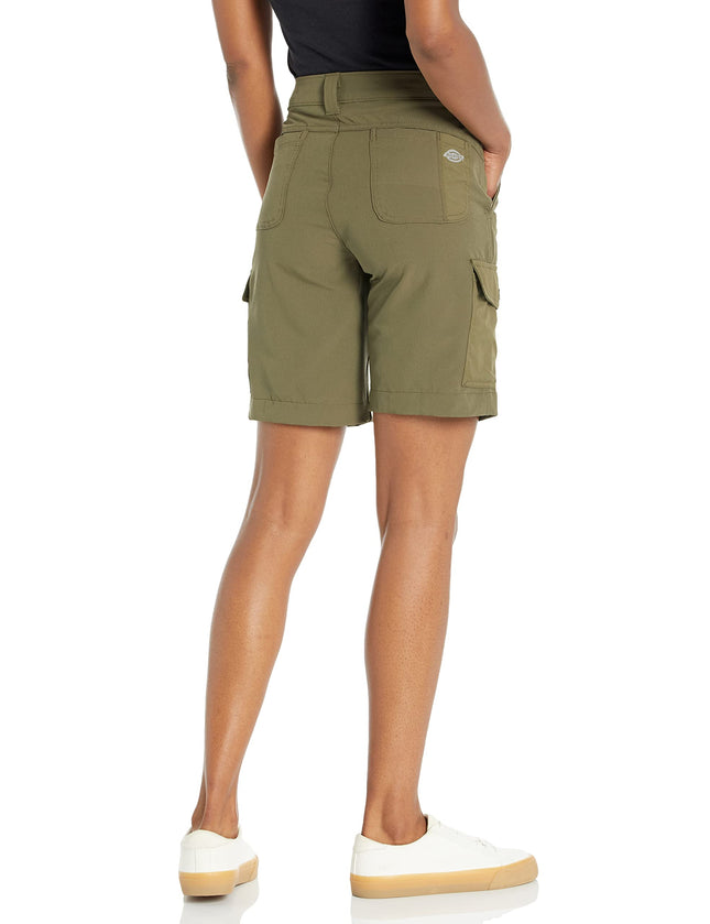 Pantalones Cortos Cargo Dickies Cooling Temp-iq para Mujer, Verde Militar V1, Talla 10