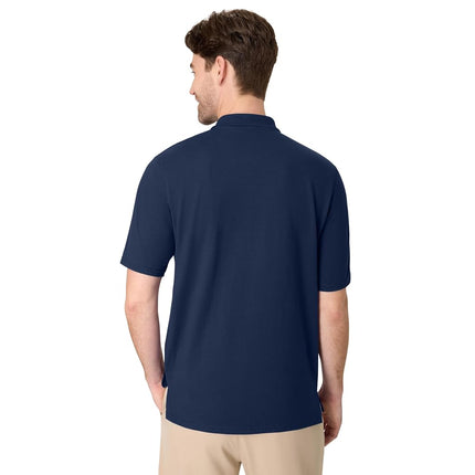 Hanes Men's FreshIQ Polo Shirt, Men’s X-Temp Polo Shirt, Moisture-Wicking Performance Polo Shirt, Navy, XXL