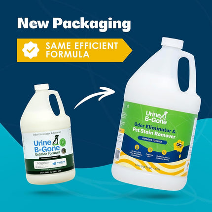 Urine B-Gone Outdoor Enzyme Cleaner for Pet Odors & Turf, 1 Gallon