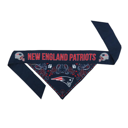 Littlearth NFL New England Patriots Pet Bandana, Team Color, Medium