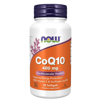 NOW Supplements, CoQ10 400 mg, Pharmaceutical Grad