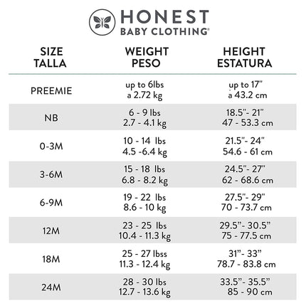 HonestBaby unisex-baby 10-pack Organic Cotton Long Sleeve Bodysuits, Honestly Pure White, 0-3 Months