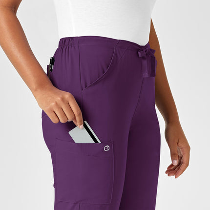 WonderWink Women's Drawstring Scrub Pant Medical, Eggplant, 5X
