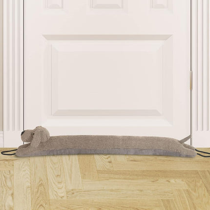 Marwood Decorative Wind Stopper 106cm Door & Window Draft Stopper Snake Noise Blocker Brown Dog 42"