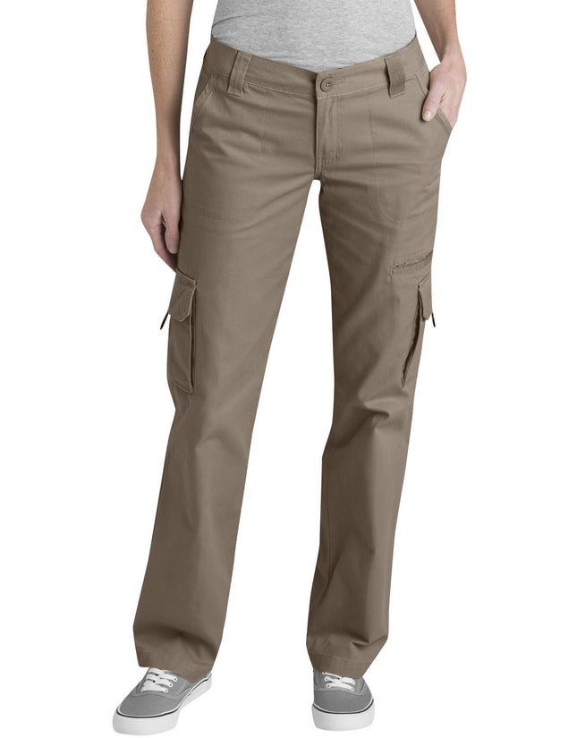 Dickies Women's Relaxed Fit Cargo Pants, Rinsed Pe