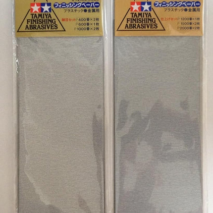 TAMIYA Finishing Abrasives 2-type Sets [Fine and U
