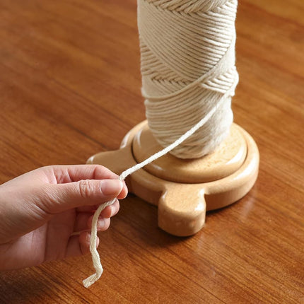 RoseFlower Wooden Yarn Holder Dispenser for Crocheting, Yarn Ball Holder for Knitting, Wood Yarn Holder,Thread Holder,Knitting Embroidery Accessory Gift, Yarn Spindle Dispenser Accessories#6