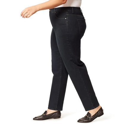Gloria Vanderbilt Womens Amanda Classic High Rise Tapered Jean Plus Size, Alton Whiskers, 26 Plus