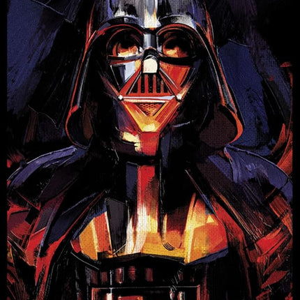 STAR WARS Kids OBI Wan Vader Paint Boys Short Sleeve Tee Shirt, Black, X-Large