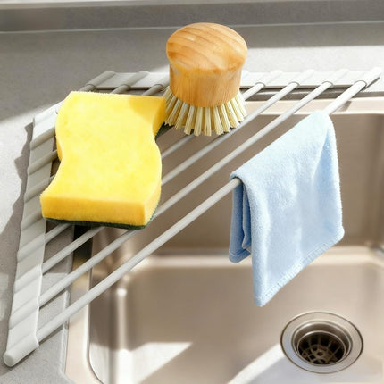 MERRYBOX Triangle Roll Up Dish Drying Rack Over Th