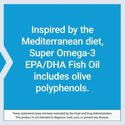 Life Extension Super Omega-3 EPA/DHA w/ Sesame Lignans and Olive Extract, 240 softgels