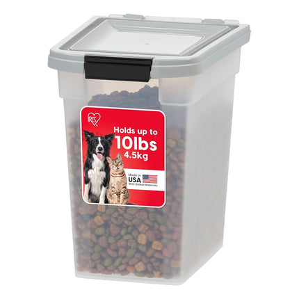 IRIS USA, Inc. 12.75 Quart Airtight Pet Food Container, Gray (500085)