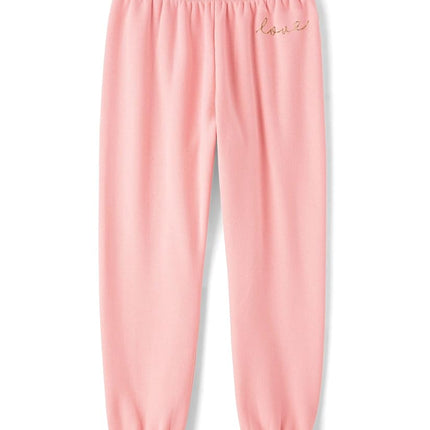 The Children's Place Girls' Winter Warm Active Pants, Fuzzy Pink, Large