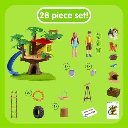 Schleich Farm World 42408 Collectible Adventure Tree House 28 Pieces for Ages 3+