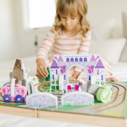 Melissa & Doug Wooden Take-Along Tabletop Kingdom