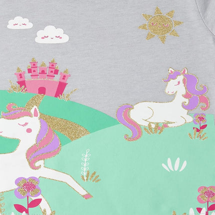 T-shirts graphiques à manches courtes The Children's Place pour bébés filles et jeunes filles, lot de 3, motif papillons/coccinelles/licornes, 18-24 mois