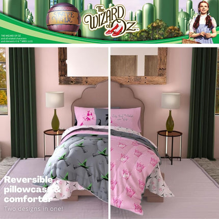 Franco Collectibles The Wizard of OZ Bedding 7 Piece Super Soft Comforter and Sheet Set with Sham, Queen, (Officially Licensed Product)