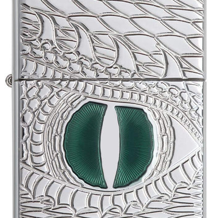 Zippo Adult-Unisex 28807 Armor Dragon Eye High Polish Chrome Lighter