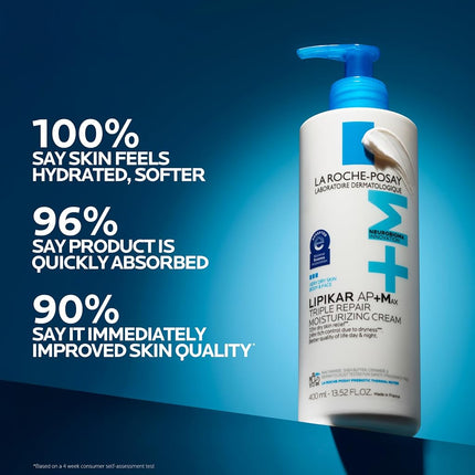La Roche-Posay Lipikar Baume Ap+M Triple Action Body Moisturiser For Dry Skin 400ml