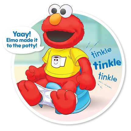 Sesame Street Potty Time Elmo 12-Inch Sustainable Plush Stuffed Animal, Sounds and Phrases, Potty Training Tool, Officially Licenced Kids Toys for Ages 18 Month