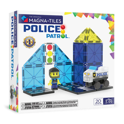 Magna-Tiles Police Patrol 20-Piece Magnetic Constr