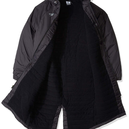 Speedo Unisex-Adult Parka Jacket Fleece Lined Elite Speedo Black, X-Large