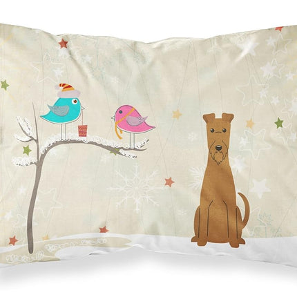 Caroline's Treasures BB2534PILLOWCASE Funda de almohada estándar de tela Irish Terrier Between Friends, Estándar, Multicolor