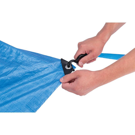 Performance Tool W6002 (6 x 8 ft) Tarp Cover Blue Waterproof Great for Tarpaulin Canopy Tent, Boat, RV Or Pool Cover Performance Tool (Standard Poly Tarp)