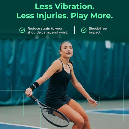 ADV Tennis Dampener with Custom Feel, Racket Shock Absorber to Reduce Vibration and Stay on The Racket, Engineered Poly-Silicone Tennis Racket Dampener, Clear, Sorb 3-Pack…