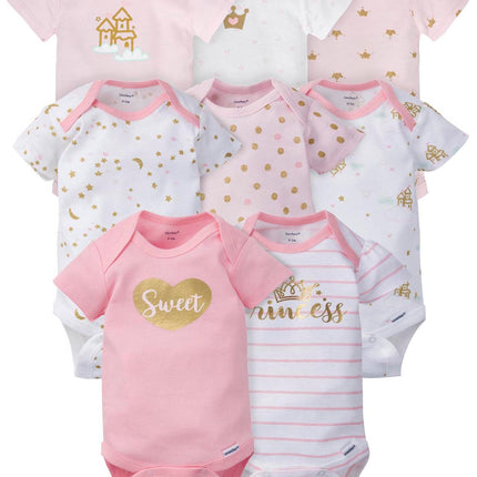 Gerber baby-girls 8-pack Short Sleeve Onesies Body