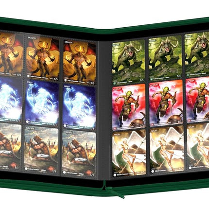 Ultimate Guard 12-Pocket QuadRow XenoSkin ZipFolio (Green)