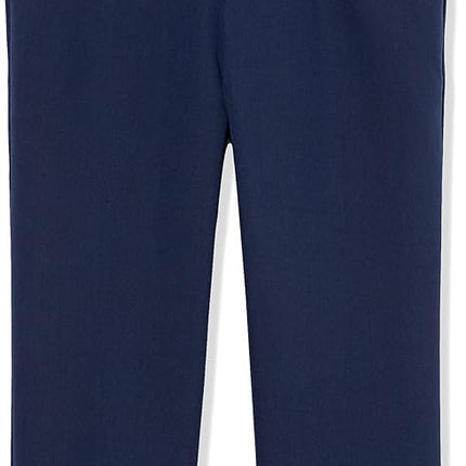 IZOD Boys' Bi-Stretch Flat Front Dress Pant, Bank Blue, 18