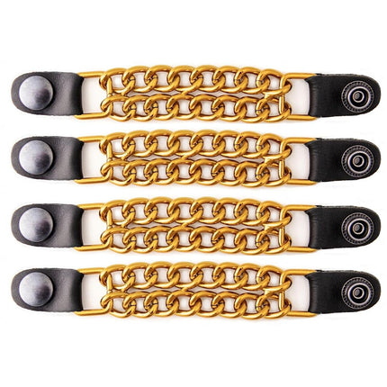 Milwaukee Leather 4 PC Vest Extenders - Double Cha
