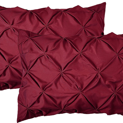 Elegant Comfort 2-Pack Sham Set Pinch Pleat Design