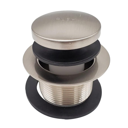 Westbrass Tip-Toe SCH. 40 ABS Desagüe de bañera con codo de dos orificios, acero inoxidable, D4931-20