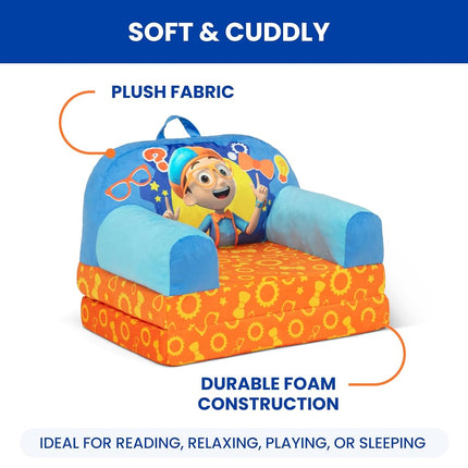 Delta Children - Blippi Cozee Buddy Flip-Out Kids Chair, Blue