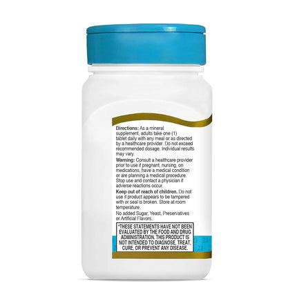 21st Century Zinc 50 Mg (Chelated) Tablets, 110 Count (Pack of 3)