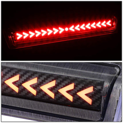 DNA MOTORING 3BL-GMCD00-3D-T3-LED-BK Luz de Freno Trasera LED 3D con Líneas Rayadas y Carcasa Negra [Compatible con Suburban 1500 2500 00-06 / Tahoe / Yukon y XL 1500 2500 00-06]