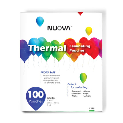 Nuova Premium Thermal Laminating Pouches 9" x 11.5