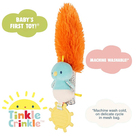 Baby GUND Tinkle Crinkle Collection The Play Together Toy Birdie Stuffed Animal Sensory Plush, 12"