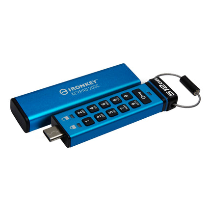 Kingston Ironkey Keypad 200 USB-C 512GB Encrypted 