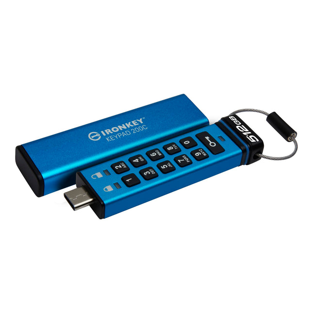 Kingston Ironkey Keypad 200 USB-C 512GB Encrypted 