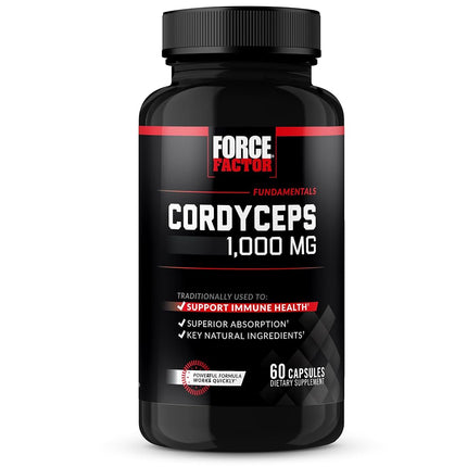 Force Factor Cordyceps Capsules with 1000mg of Cor
