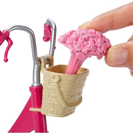 Barbie Bicycle with Basket of Flowers