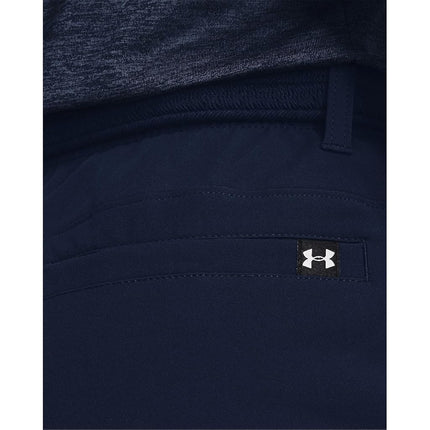Under Armour UA Showdown Taper, light and stretchy golf trousers for men, 4-pocket high performance golf pant Men, Academy / Steel Medium Heather / Academy, 38/34