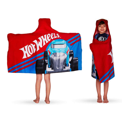 Hot Wheels Soft Cotton Bath/Pool/Beach Terry Hoode